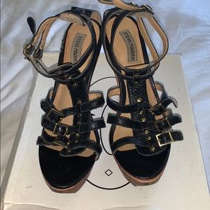 Steve Madden Black Strappy Heel
